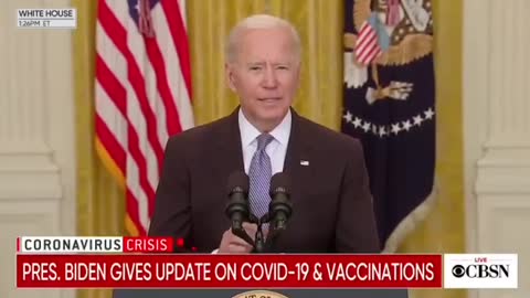 BIDEN: Those who are not vaccinated will end up paying the price.