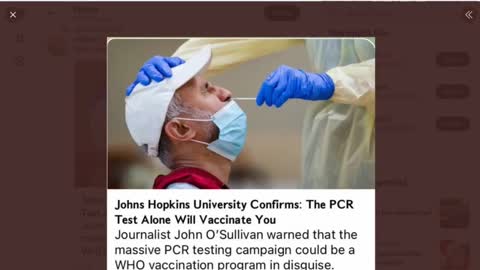 OMG - the PCR test alone will vaccinate you