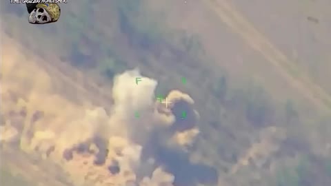 Ukrainian tanks gets blown up