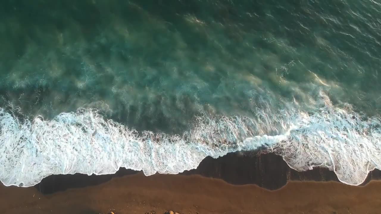 Ocean Sea Waves Drone Aerial View video #ramble