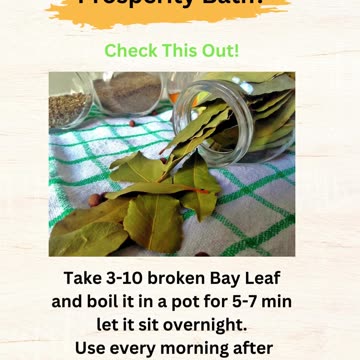 Prosperity Bath Try Bay Leaf