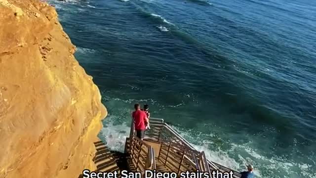 Secret San Diego stairs that: take you straight to the water! A SoCal gem!