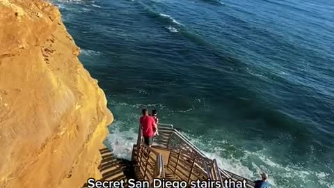 Secret San Diego stairs that: take you straight to the water! A SoCal gem!