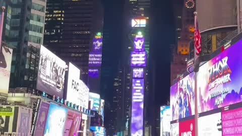 Times Square is the busiest place in the city