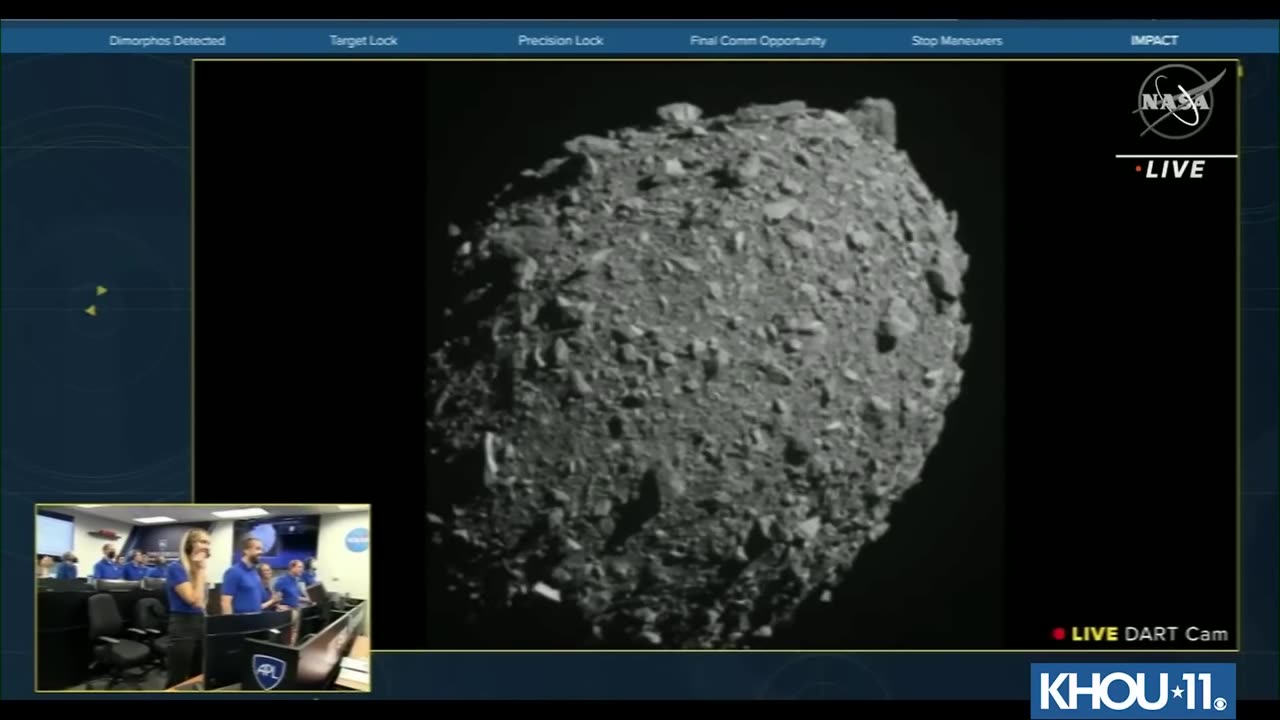 NASA spacecraft crashes into asteroid head-on at 14,000 mph!