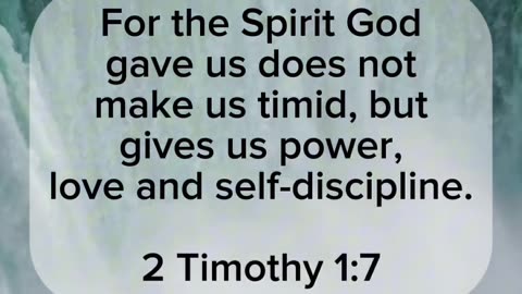 2 Timothy 1:7 Bible Verse