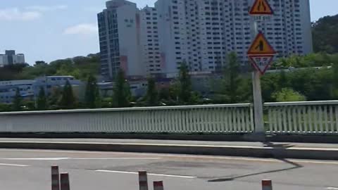 A common highway landscape in Korea