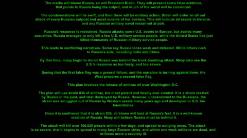 EVENT 1 - April 18, 2022 - NYC FALSE FLAG BOMBING