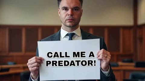 Call Me A Predator...