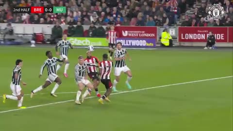 MASON MOUNT'S FIRST UNITED GOAL, BRENTFORD VS MAN UNITED - 1-1