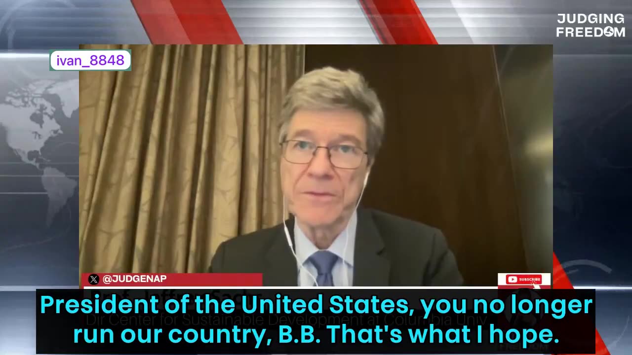 Professor Jeffrey Sachs: "Netanyahu has used America"