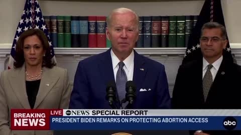 Biden Calls for a National Law to Codify Roe Which He Says He Will Sign Immediately.