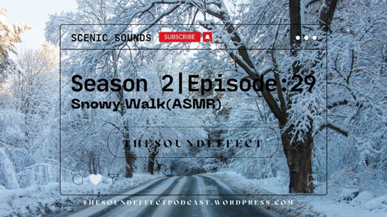 Scenic Sounds | Season 2: Episode: 29 | Snowy Walk (ASMR)