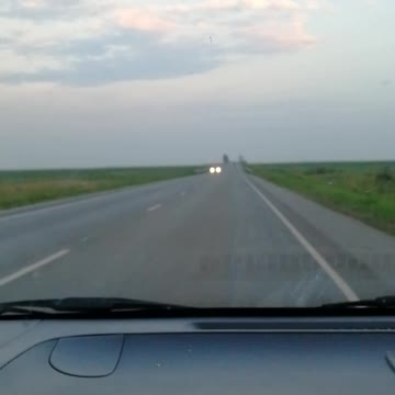 We're driving on the track