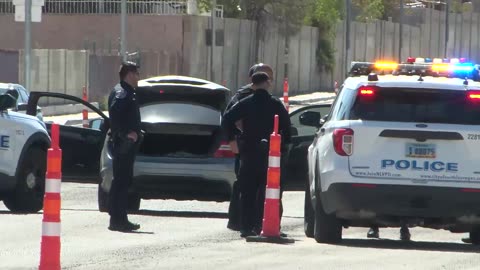 Police pursuit ended at Vegas Dr and Tonapah