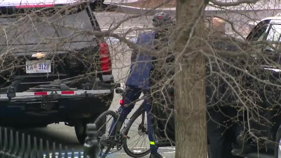 Pretend Biker Secretary of Transportation Pete Buttigieg.