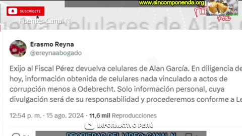 AL FISCAL PÉREZ NO LE IMPORTA LA LEY: DESLACRADO LOS CELULARES DEL DIFUNTO ALAN GARCÍA