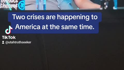 America is facing two crises at the same time