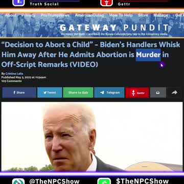 Biden Says Abortion Is Murder