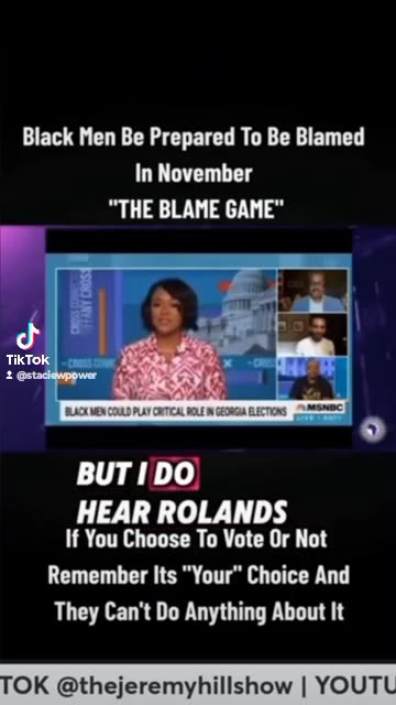 Stupid media trying to shame Blk men for voting TRUMP2024