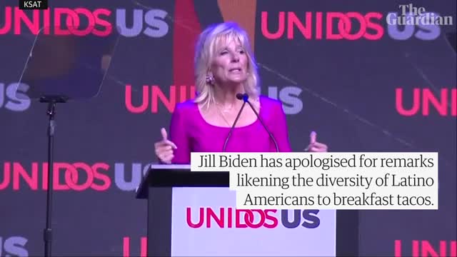 Jill Biden criticised for likening Latino Americans to breakfast tacos