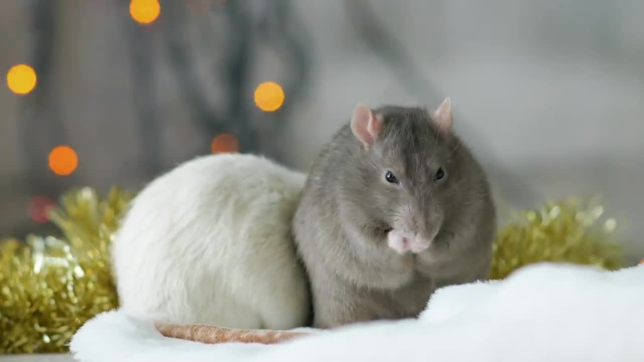 He nearly jumped out of his skin when he saw two rats.