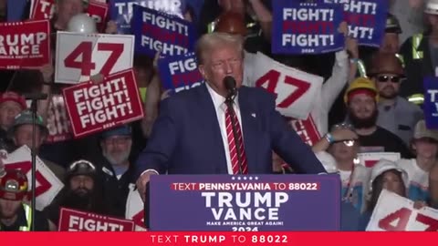 President Trump in Johnstown, PA 30th august 2024