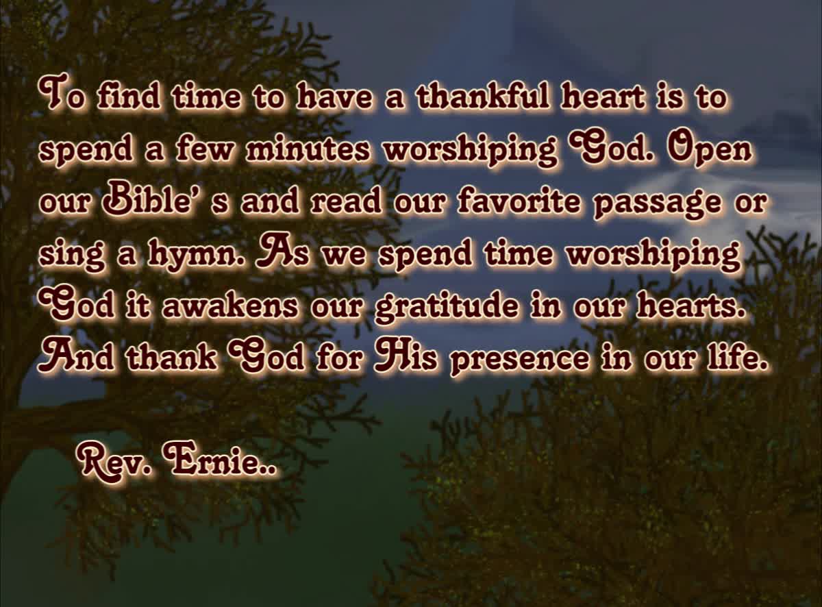 Daily Message from Rev. Ernie, April 12 2022