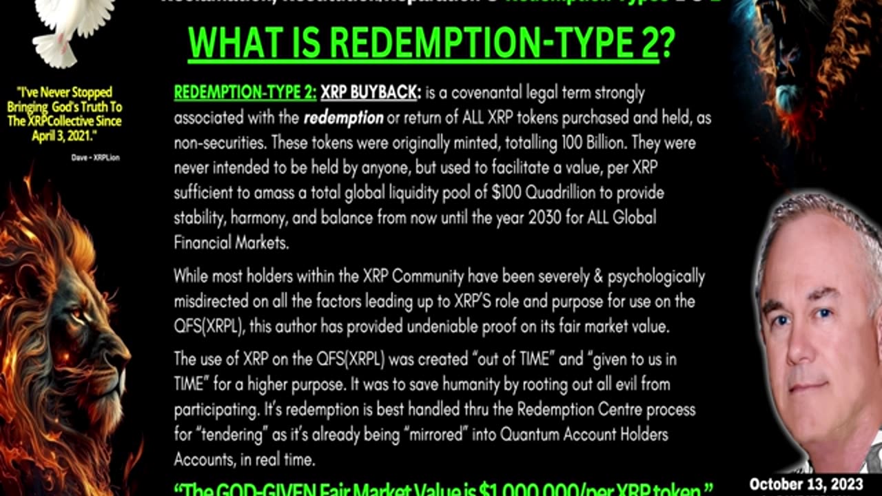 Dave XRPLion UPDATED JUNE 2024-3 MASSIVE PAYOUTS REDEMPTION CENTER MUST WATCH TRUMP NEWS