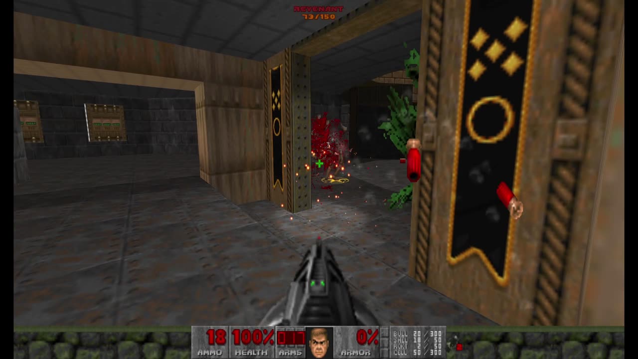 Brutal Doom - Plutonia - Pistol Start - Hard Realism - Baron's Lair (MAP06)