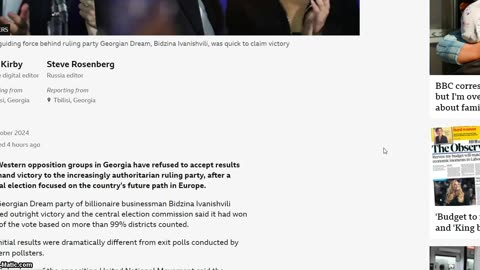 Georgian Dream , (((West))) accuses Georgia of Vote fraud