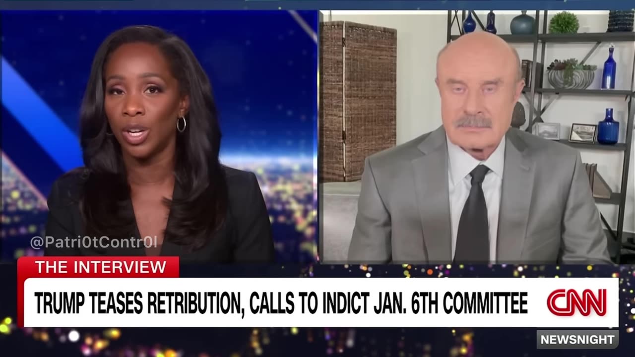 Dr. Phil Going Head To Head With A CNN Hack~He Gets Her Stuttering And She Changes The Subject!!