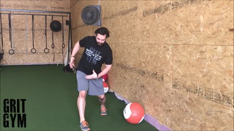 MB Split Stance Lateral Hip Toss