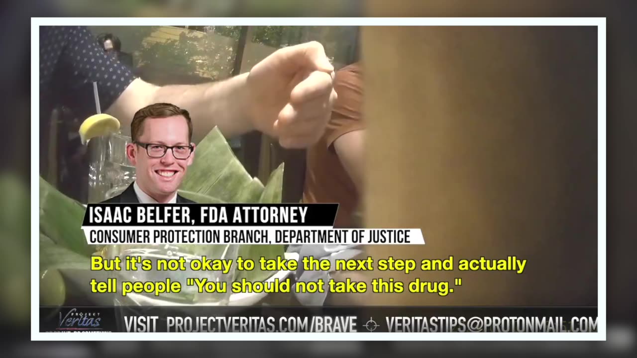 DOJ Lawyer Caught On Camera Admitting The FDA's Disinformation Campaign