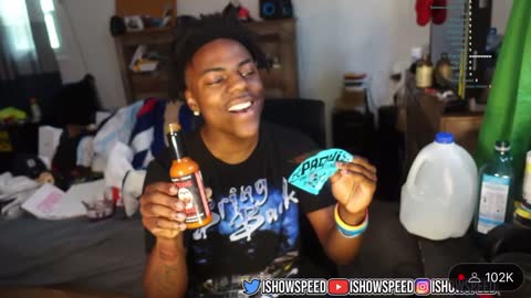 Ishowspeed eats world’s hottest hot sauce 🤣💀