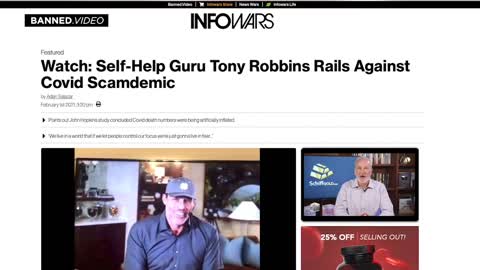 Tony Robbins unleashes on Covid lie with CDC stats.