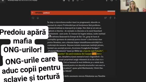 Catalin Predoiu apara mafia ONG-urilor ! ONG-urile care traficheaza copii pentru sclavie si tortura