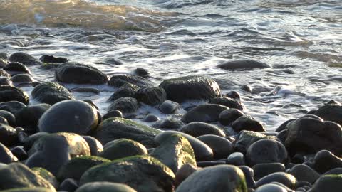 The waves from the beach. 3