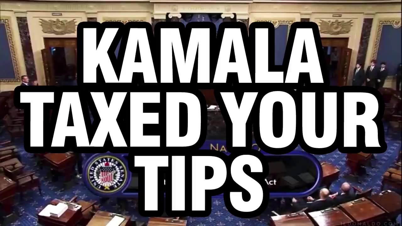 Kamala ACTUALLY CAST the DECIDING VOTE TO TAX YOUR TIPs