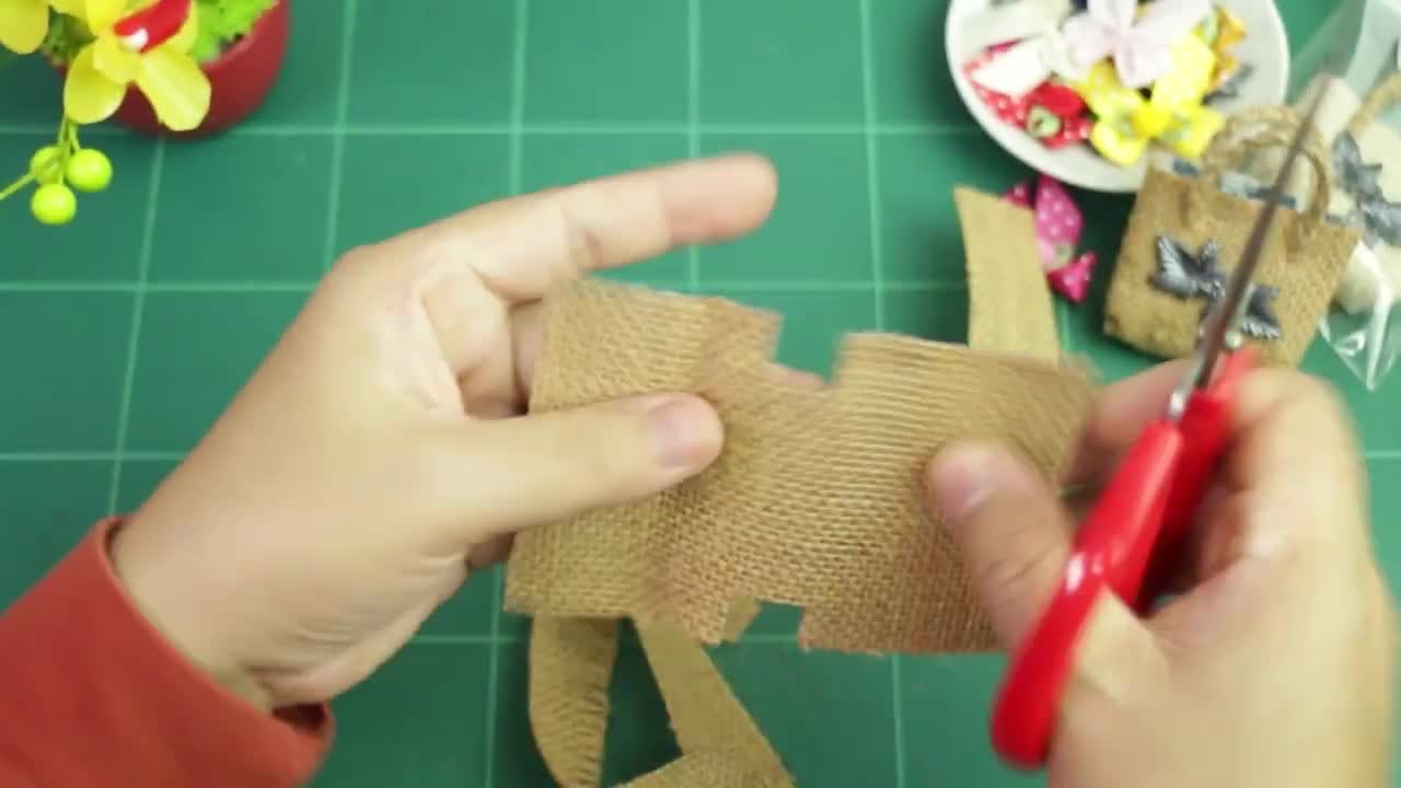 DIY Mini Bag | How to make Mini bag - Miniature Bag - Sackcloth Bag