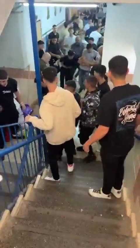 Druze and Muslim students Muslim support for Gaza where the vile Druze attacked the Muslim students.