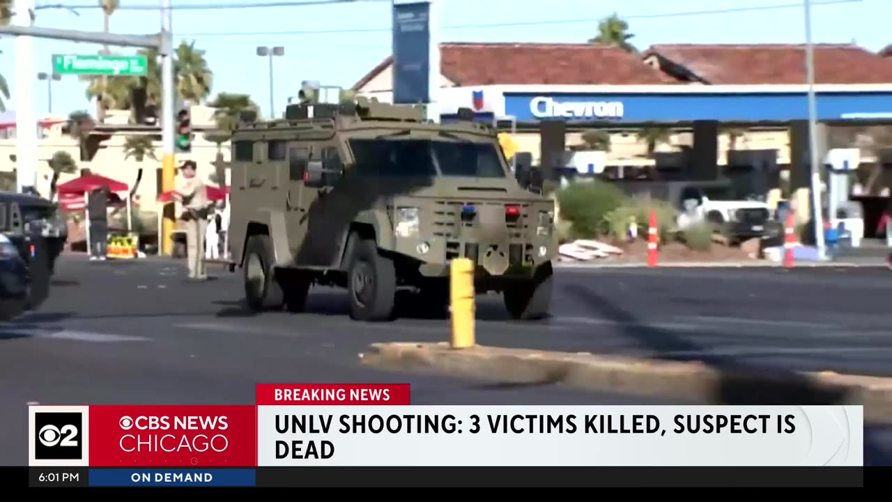 .S. Las Vegas shooting: 3 killed at UNLV, suspect dead, police say