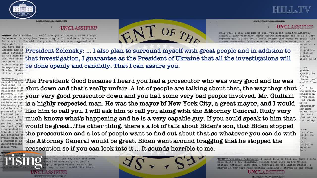 Rep. Gabbard: Transcript does not show "compelling case" for impeachment