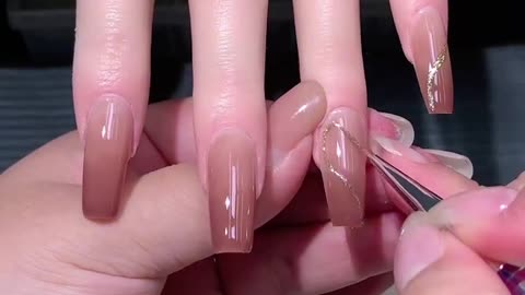 Beautiful Nail Design #nailcolour #naildesign #nailart