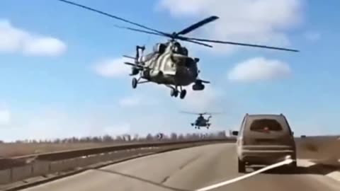 Sharing the Road with Ukrainian Attack Helicopters