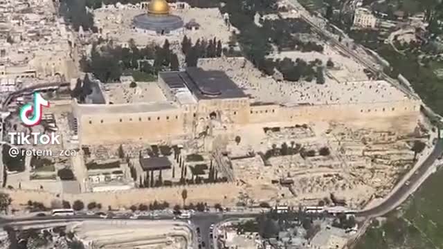 The city of Jerusalem from the sky