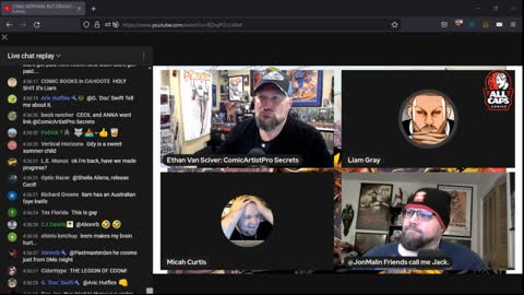Ethan Van Sciver,Jon Malin interview Lieam Gray owner of Conquest Comics