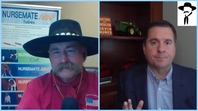 Congressman Devin Nunes on restrictions in CA food production and lawmakers in a fence