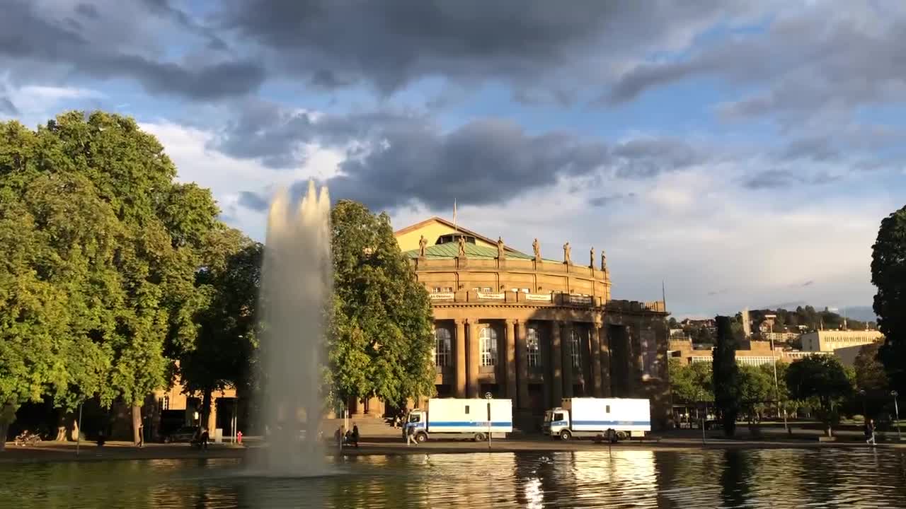 This amazing fountain making your day in Sturtgart, Germany