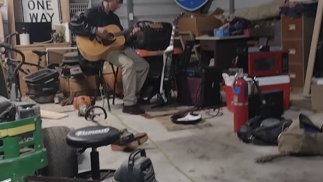 Music break in the garage
